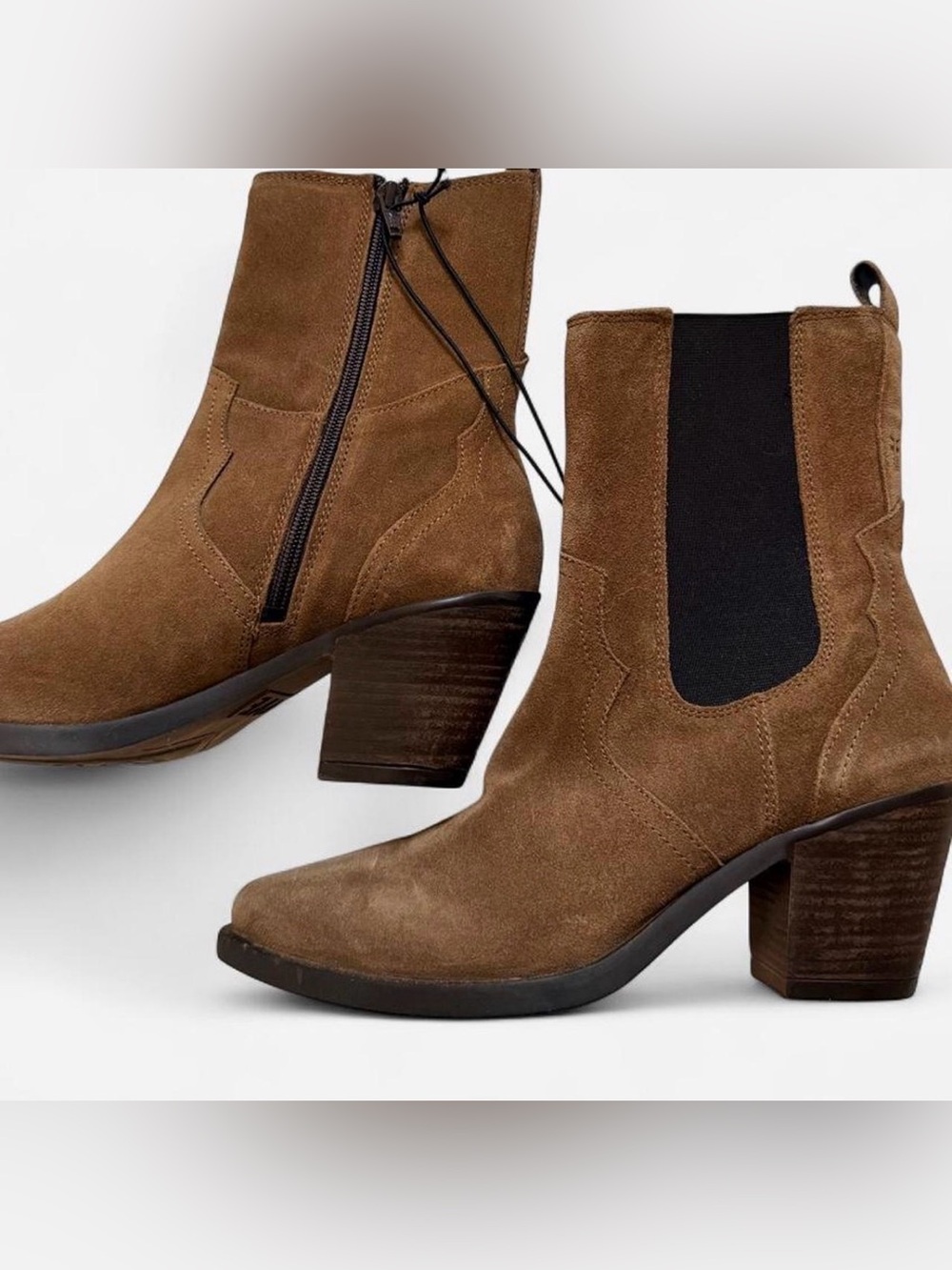 Frye Mera Chelsea Boot in Suede and Authetic Leather